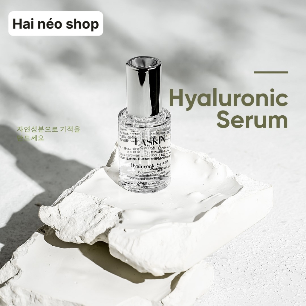 Tinh chất HA đậm đặc & Vitamin B5, cấp nước tầng sâu, phục hồi hàng rào da LASKIN Hyaluronic Serum