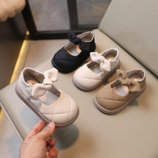 Cá Tính _Giày búp bê nơ trần cho bé gái điệu đà cá tính phong cách Hàn Quốc Size 21-25