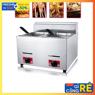 Bếp chiên 12 lít dùng Gas, bếp chiên nhúng dầu đôi