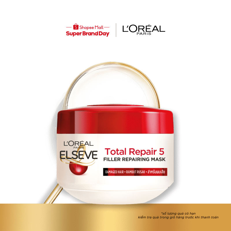 Kem ủ phục hồi tóc L'Oréal Paris Total Repair 5 200ml