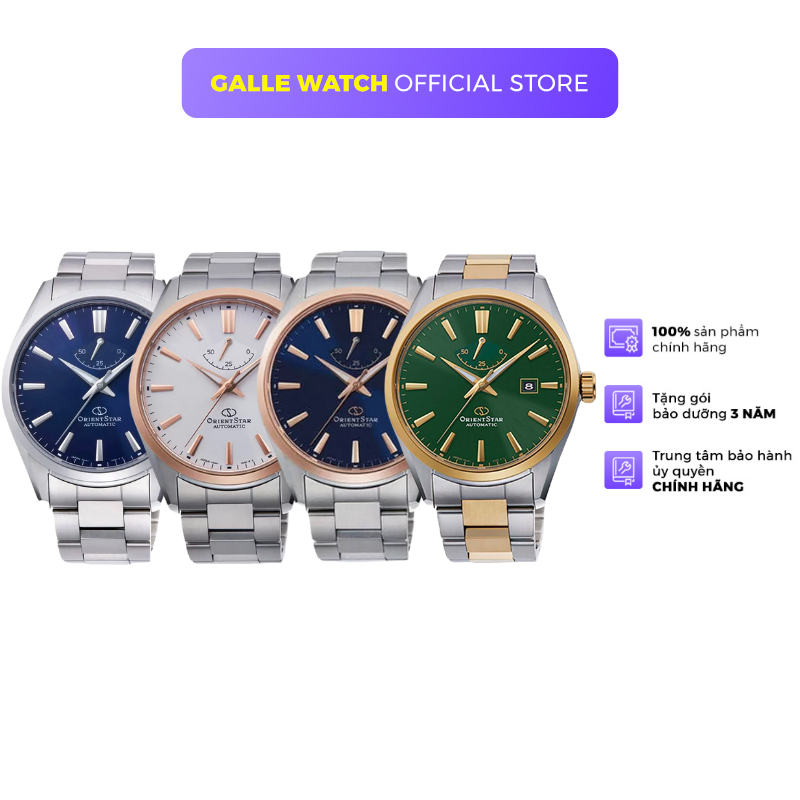 Đồng hồ cơ nam Orient Star Watch Contemporary RE-AU04 Phiên bản đặc biệt lộ máy mặt kính Sapphire dây thép chính hãng