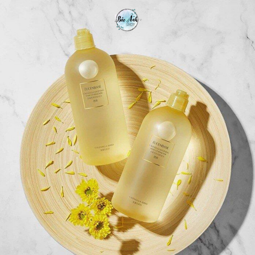Tẩy trang hoa cúc Lucenbase 500ml dịu nhẹ, sạch sâu cho da nhạy cảm