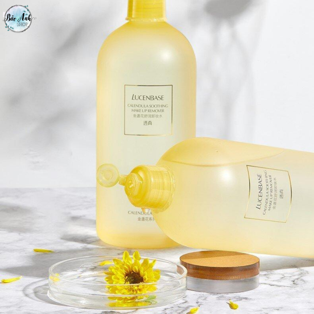 Tẩy trang hoa cúc Lucenbase 500ml dịu nhẹ, sạch sâu cho da nhạy cảm