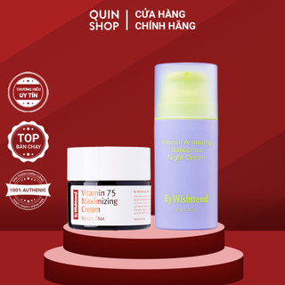 Kem Dưỡng Ngăn Lão Hóa, Sáng Da By Wishtrend Vitamin 75 Maximizing Cream, Vitamin A-Mazing Bakuchiol Night Cream