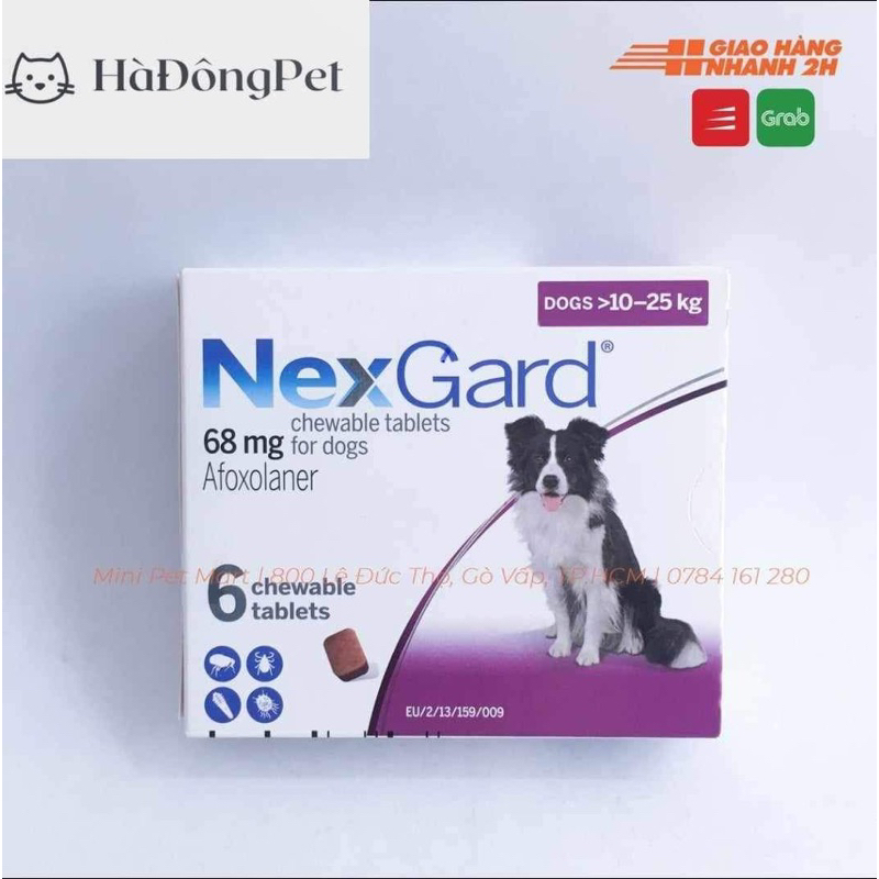 NexGard và NexGard Spectra - diệt Ve Rận Bọ Chét Ghẻ Demodex trên Chó