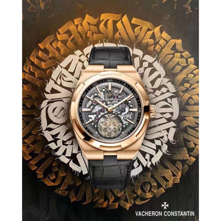 Đồng Hồ Nam V@cheron Con$tantin 6000V/110T-B939 Overseas Tourbillon Skeleton, Full box, Luxury diamond watch