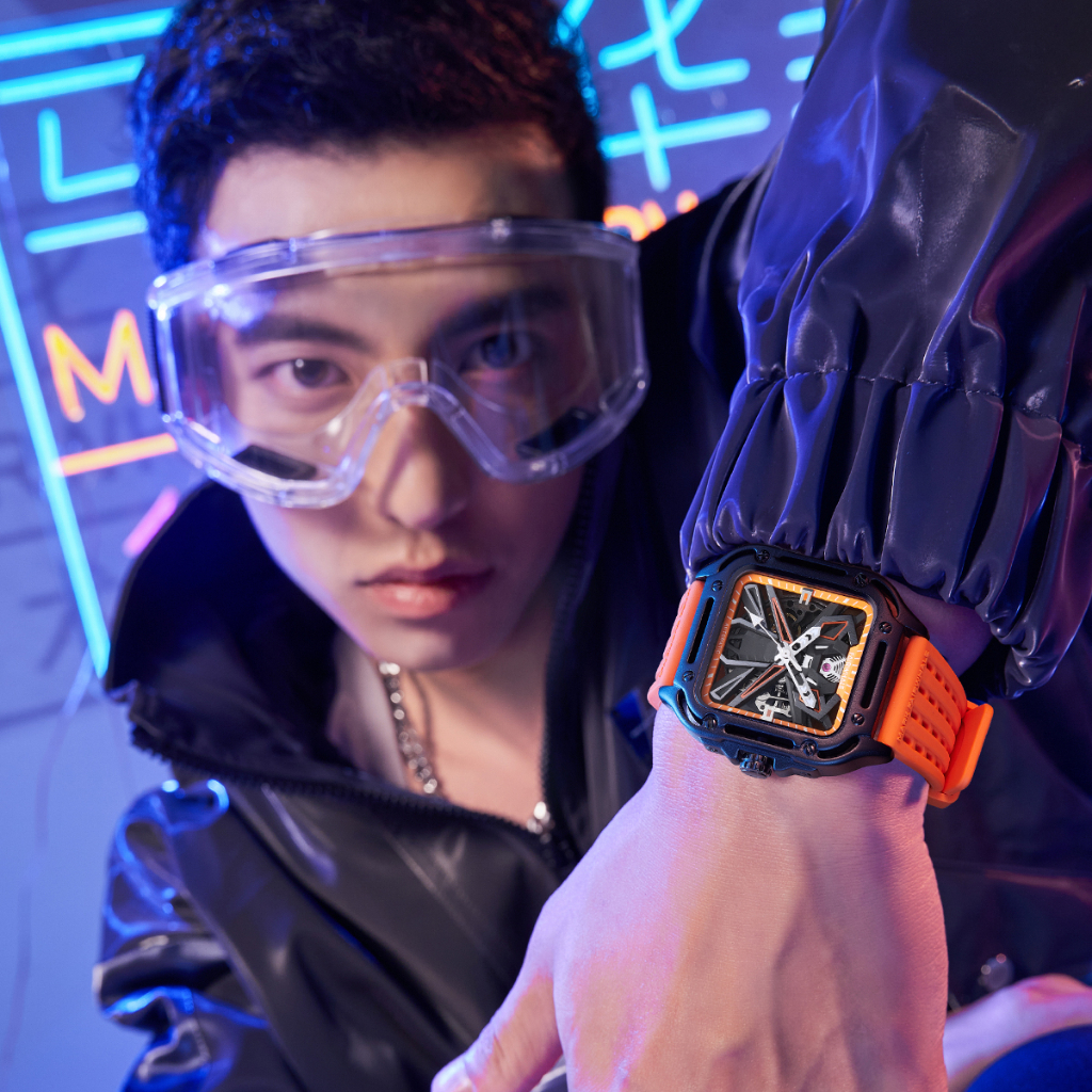 Đồng Hồ Nam Chính Hãng Mark Fairwhale FW024 Size 44mm Dây Đeo Silicone Chống Nước 30m Vẻ Đẹp Hoàn Mỹ Thanh Lịch Tinh Tế