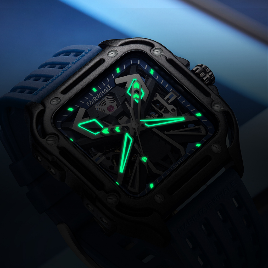 Đồng Hồ Nam Chính Hãng Mark Fairwhale FW024 Size 44mm Dây Đeo Silicone Chống Nước 30m Vẻ Đẹp Hoàn Mỹ Thanh Lịch Tinh Tế