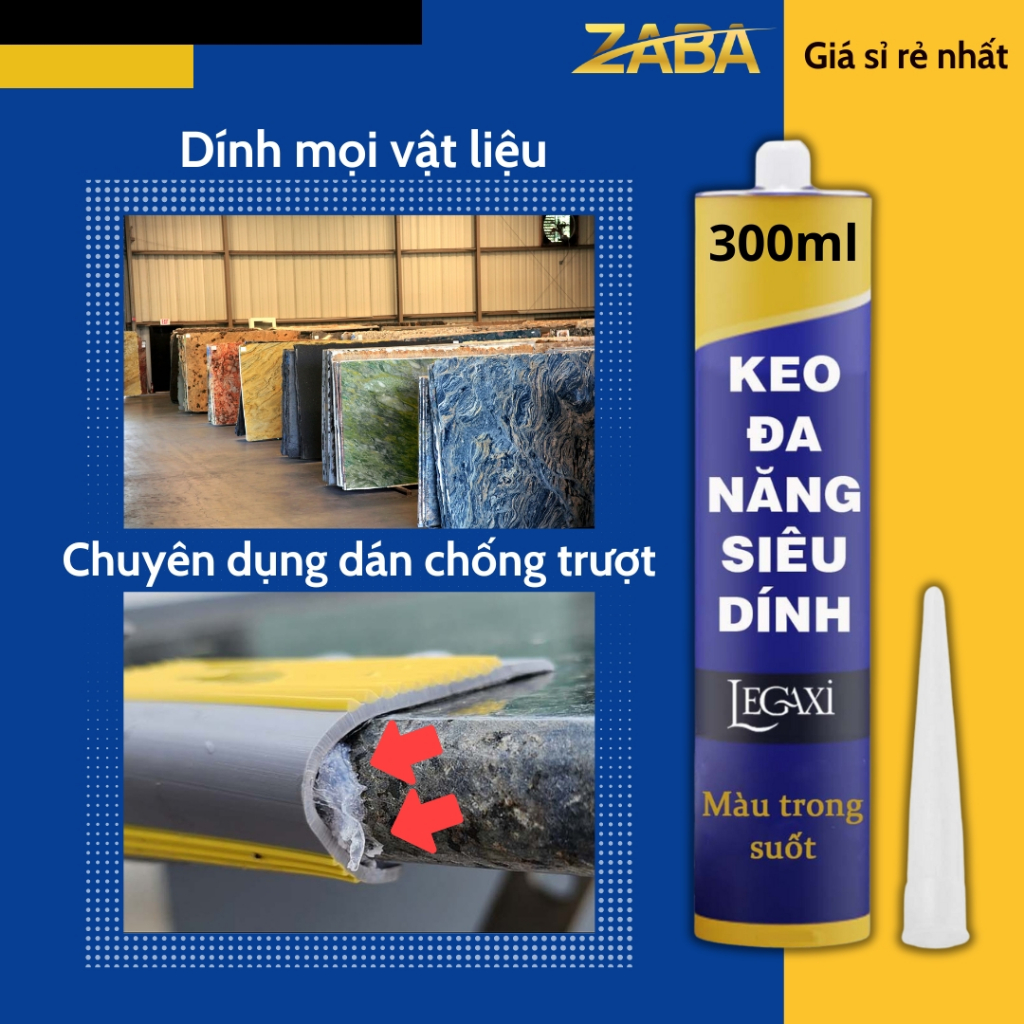 Keo Dán Siêu Dính Đa Năng Súng Bắn Keo Dán Chống Trượt Mọi Vật Liệu Đa Hoa Cương Silicon Gạch Gỗ Legaxi