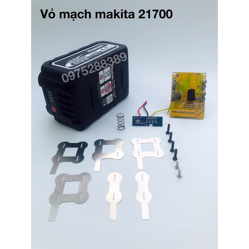 Vỏ mạch makita 21700 dùng 5s2p dùng sạc Adepter, mạch Doxing 5s80a