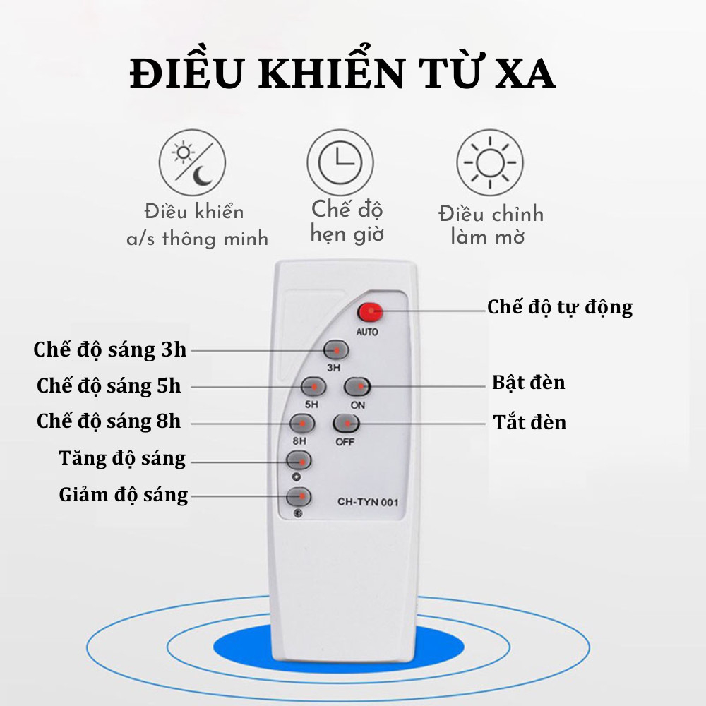 Đèn Năng Lượng Mặt Trời 1000w Wasabi Công Suất Cao Hiển Thị Pin Trên Mặt Đen