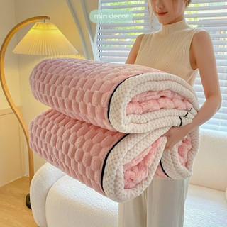 Chăn nhung sữa cao cấp Mịn Decor - chăn nhung sữa dập nổi - chăn mền mềm mịn ấm áp kích thước 2mx2m3