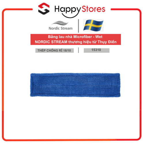 Bảng lau nhà Microfiber (Pocket) - Wet NORDIC STREAM thương hiệu từ Thụy Điển