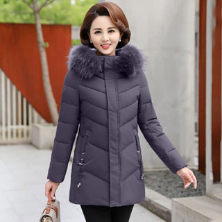 Áo khoác phao ấm mùa đông cho mẹ trung niên