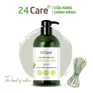 Nước lau sàn hữu cơ Trẻ em 24Care 300ml/1L - Diệt khuẩn tối đa,không bết rít sàn nhà, xua đuổi côn trùng