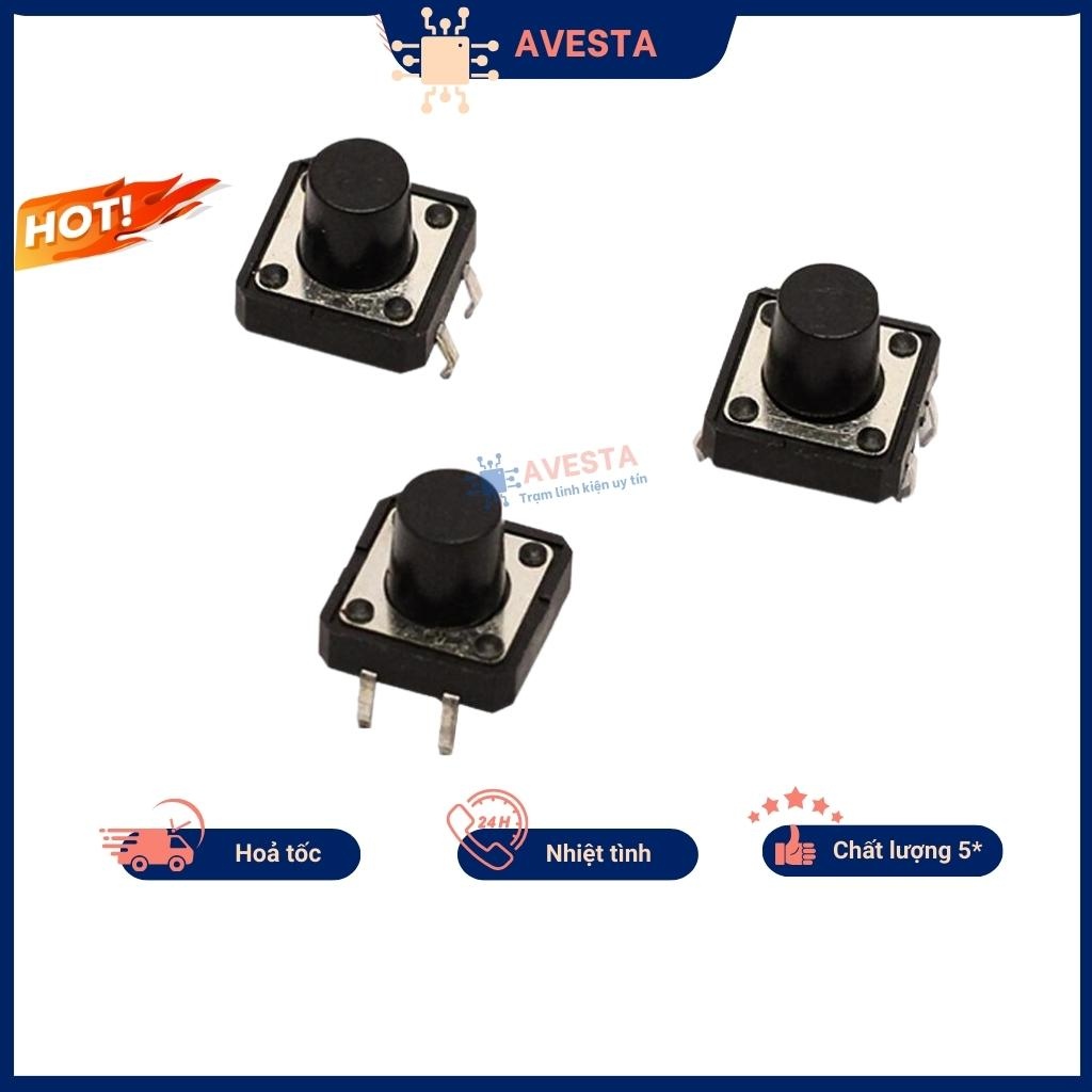 Nút nhấn 4 chân 12x12mm 4P DIP Avesta