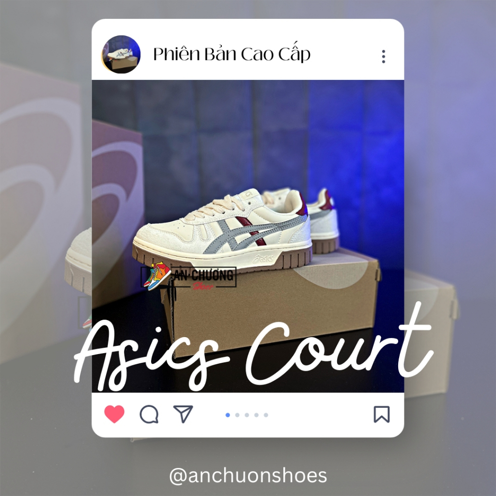 Giày SNEAKER COURT MZ CREAM Red