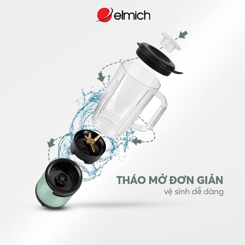 MÁY XAY SINH TỐ ELMICH BLE 3888DG