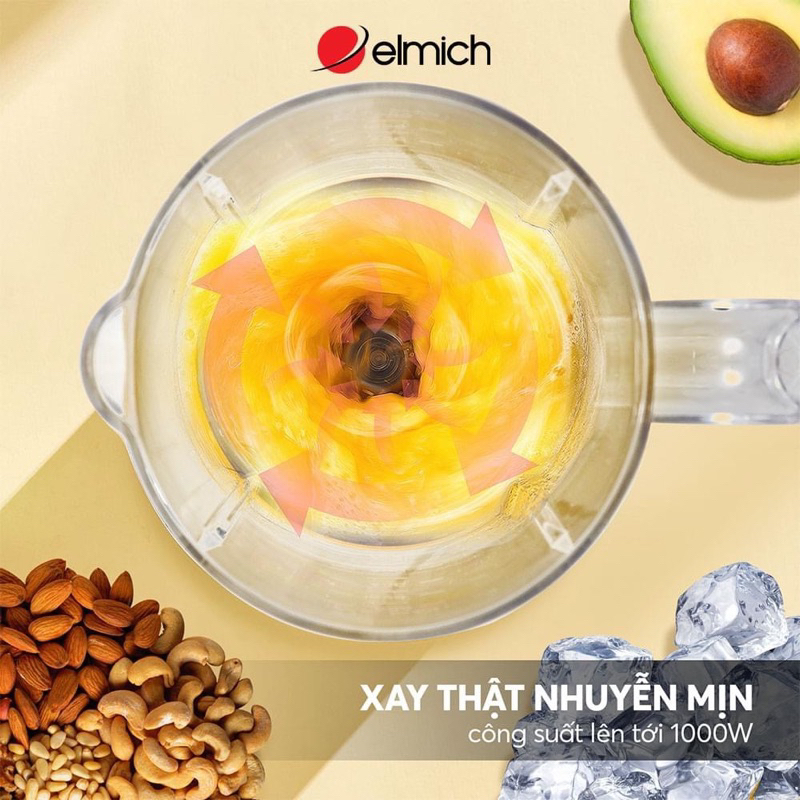 MÁY XAY SINH TỐ ELMICH BLE 3888DG