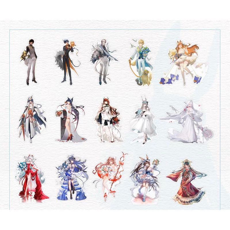 Mô hình standee arknights flowers and vows hàng fanmade