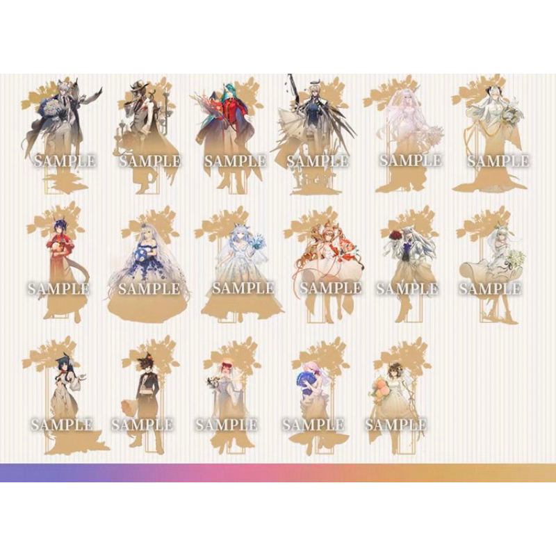 Mô hình standee arknights flowers and vows hàng fanmade