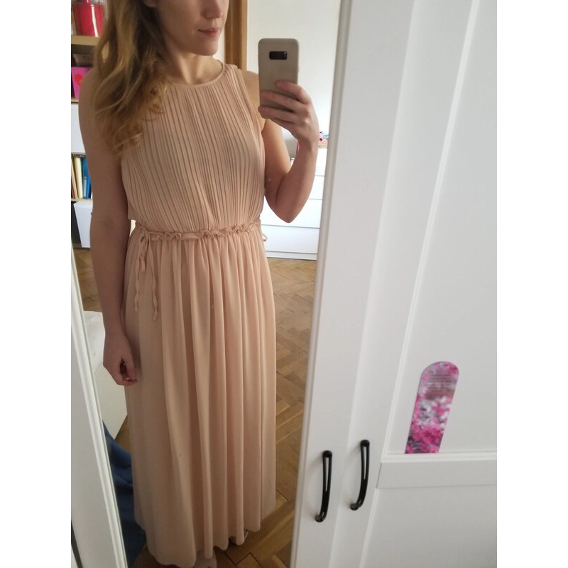 Váy chiffon maxi H&M auth sz S