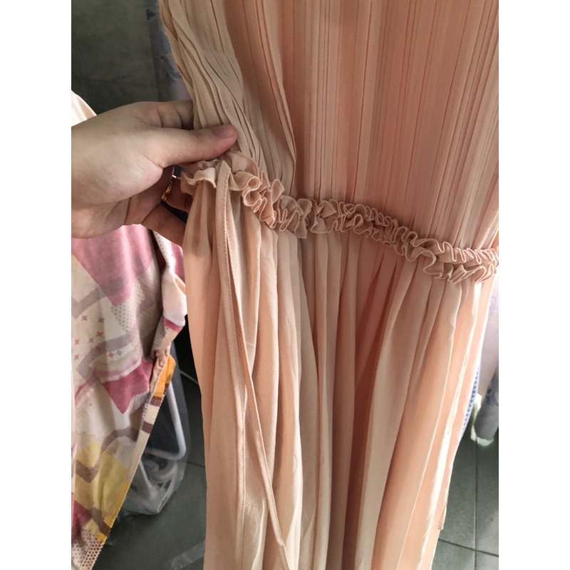 Váy chiffon maxi H&M auth sz S