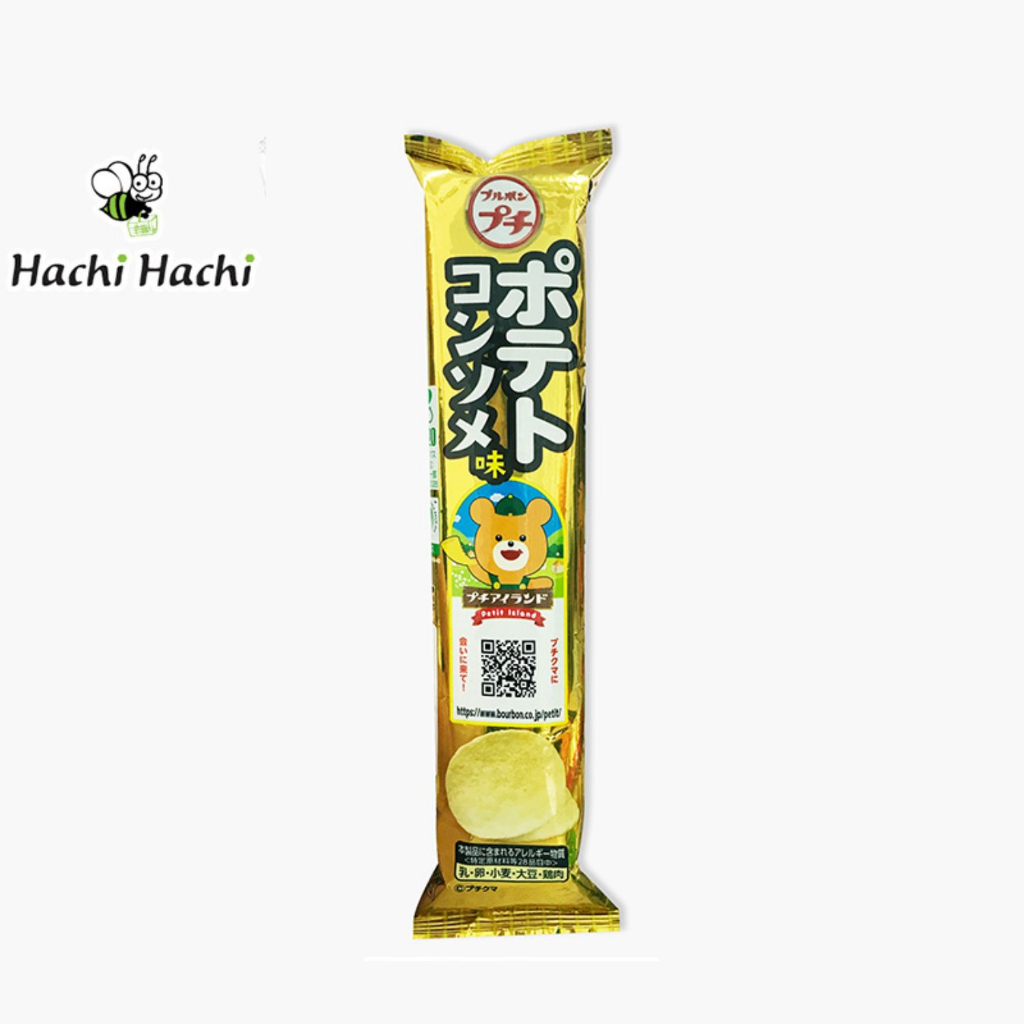 Khoai tây sấy Peptit vị súp Bourbon 38g - Hachi Hachi Japan Shop