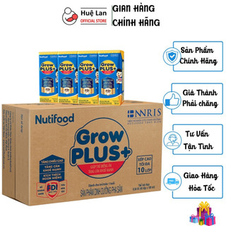 SỮA NƯỚC NUTIFOOD GROW PLUS+ XANH THÙNG 48 HỘP x 180ML