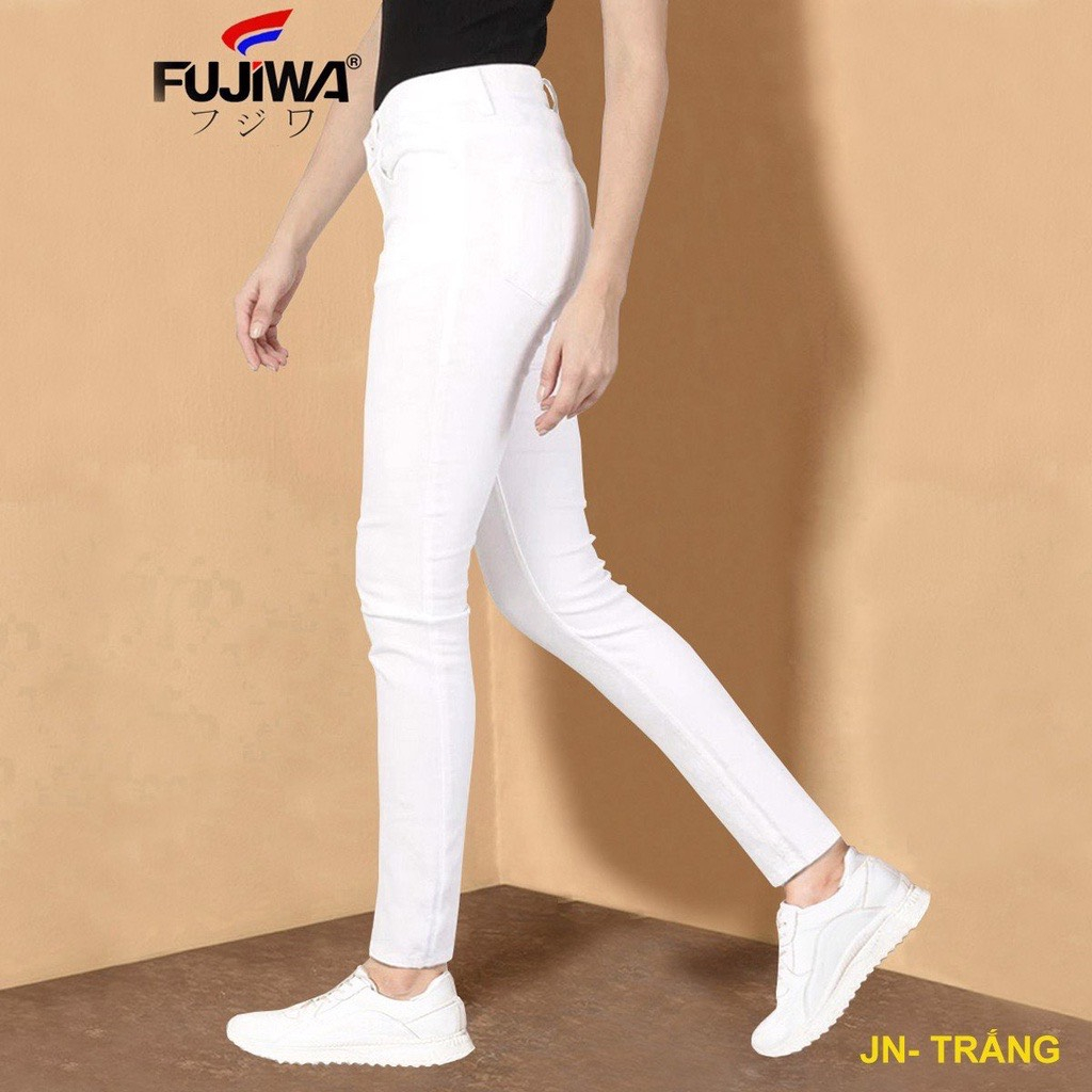 Quần jeans nữ  trơn Cotton 100% Co Giãn 4 Chiều Cực Kì Thoải Mái-HVS-Mã 54