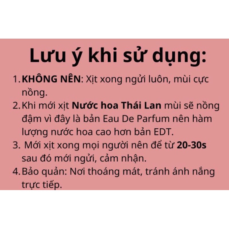 Nước hoa Thái- Xịt thơm body