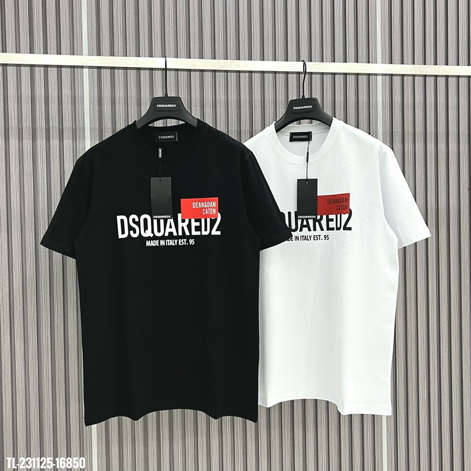 Áo Thun Nam ĐSQ In Họa Tiết Ô Vuông Đỏ 95 Sắc Nét Chất Liệu Cotton Co Dãn