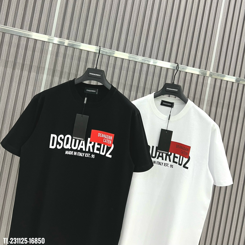 Áo Thun Nam ĐSQ In Họa Tiết Ô Vuông Đỏ 95 Sắc Nét Chất Liệu Cotton Co Dãn