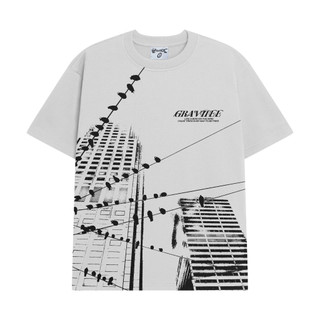 Áo thun Unisex Gravitee City Tower/ Gray