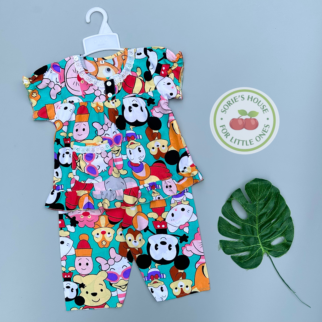 Bộ tole lanh ÁO TAY NGẮN QUẦN DÀI bé gái