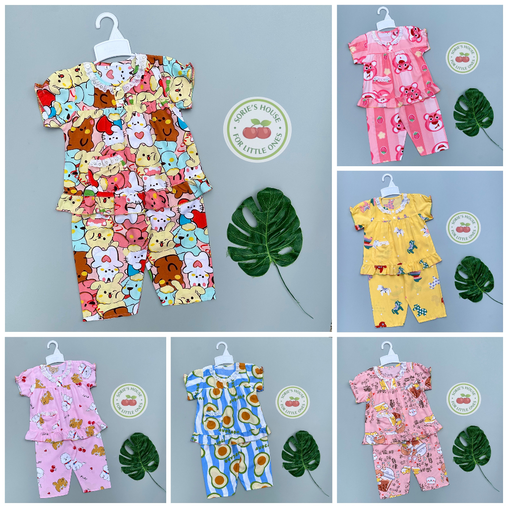 Bộ tole lanh ÁO TAY NGẮN QUẦN DÀI bé gái