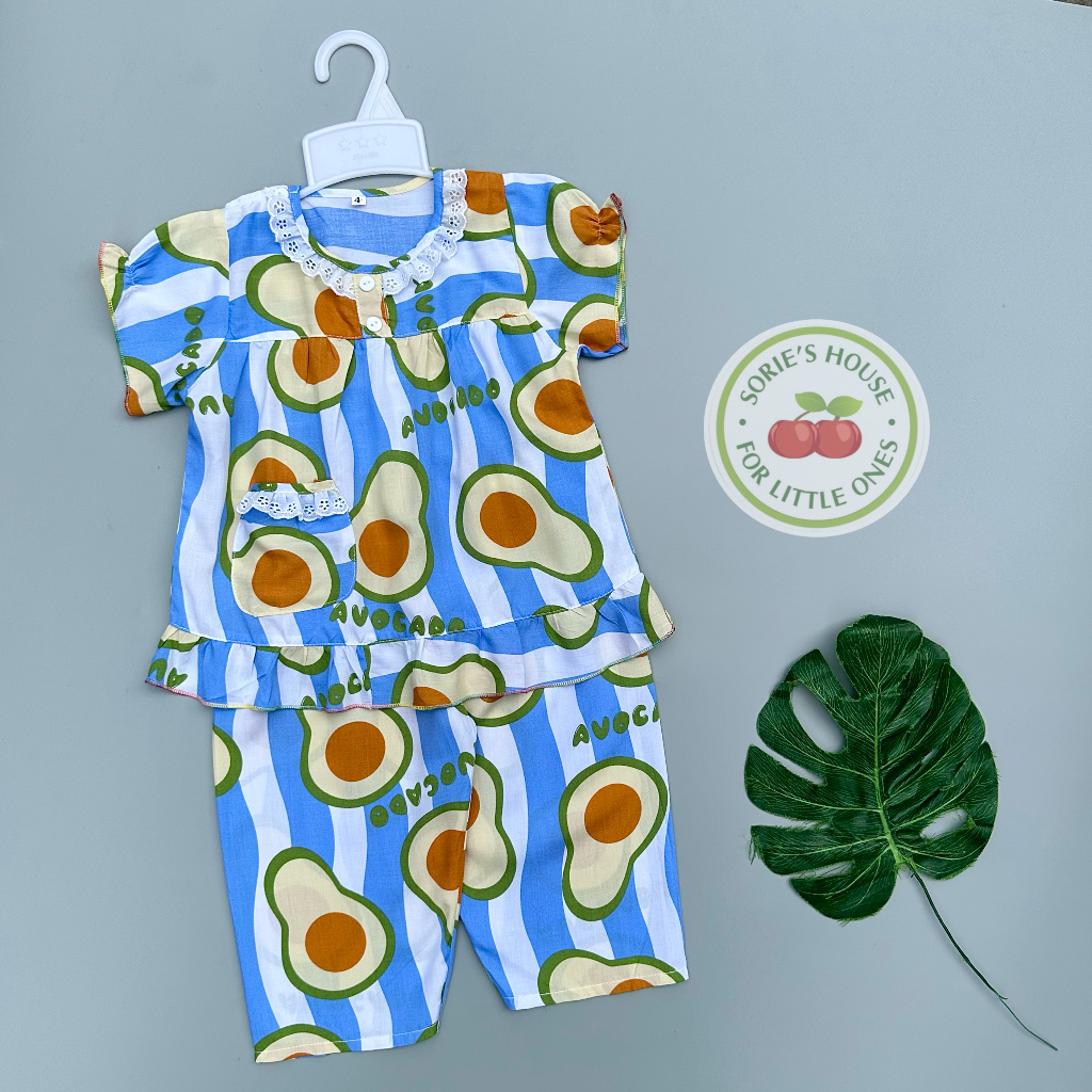 Bộ tole lanh ÁO TAY NGẮN QUẦN DÀI bé gái