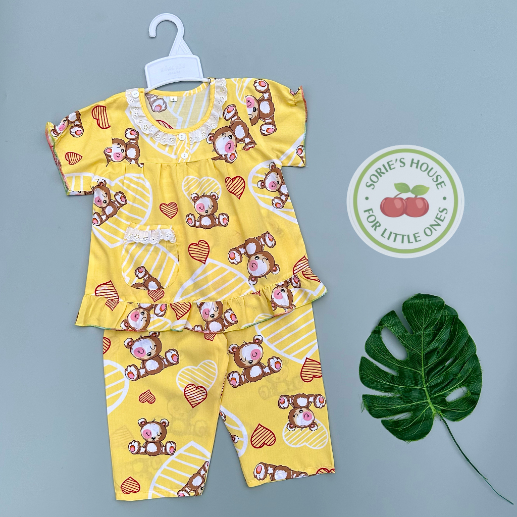 Bộ tole lanh ÁO TAY NGẮN QUẦN DÀI bé gái