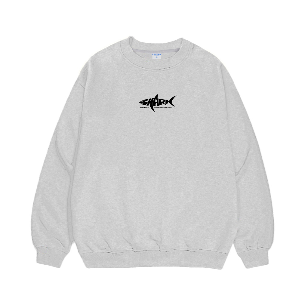 Áo Sweater Frozen Shark Nỉ Chân Cua lót lông Cotton 100% Unisex Local Brand