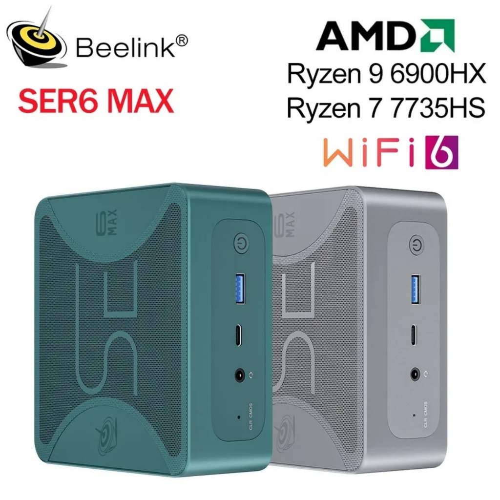 Mini PC SER6 Max ( CPU AMD R7 7735HS | Wifi 6 | Win11 bản quyền)
