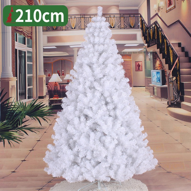 Cây thông Màu Trắng Dày Rậm C16 2.1 mét Trang Trí Noel Giáng Sinh