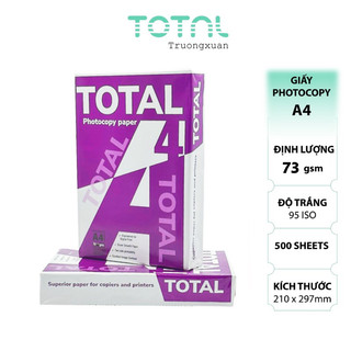 Giấy A4 TOTAL - 70+++ plus định lượng 73gsm