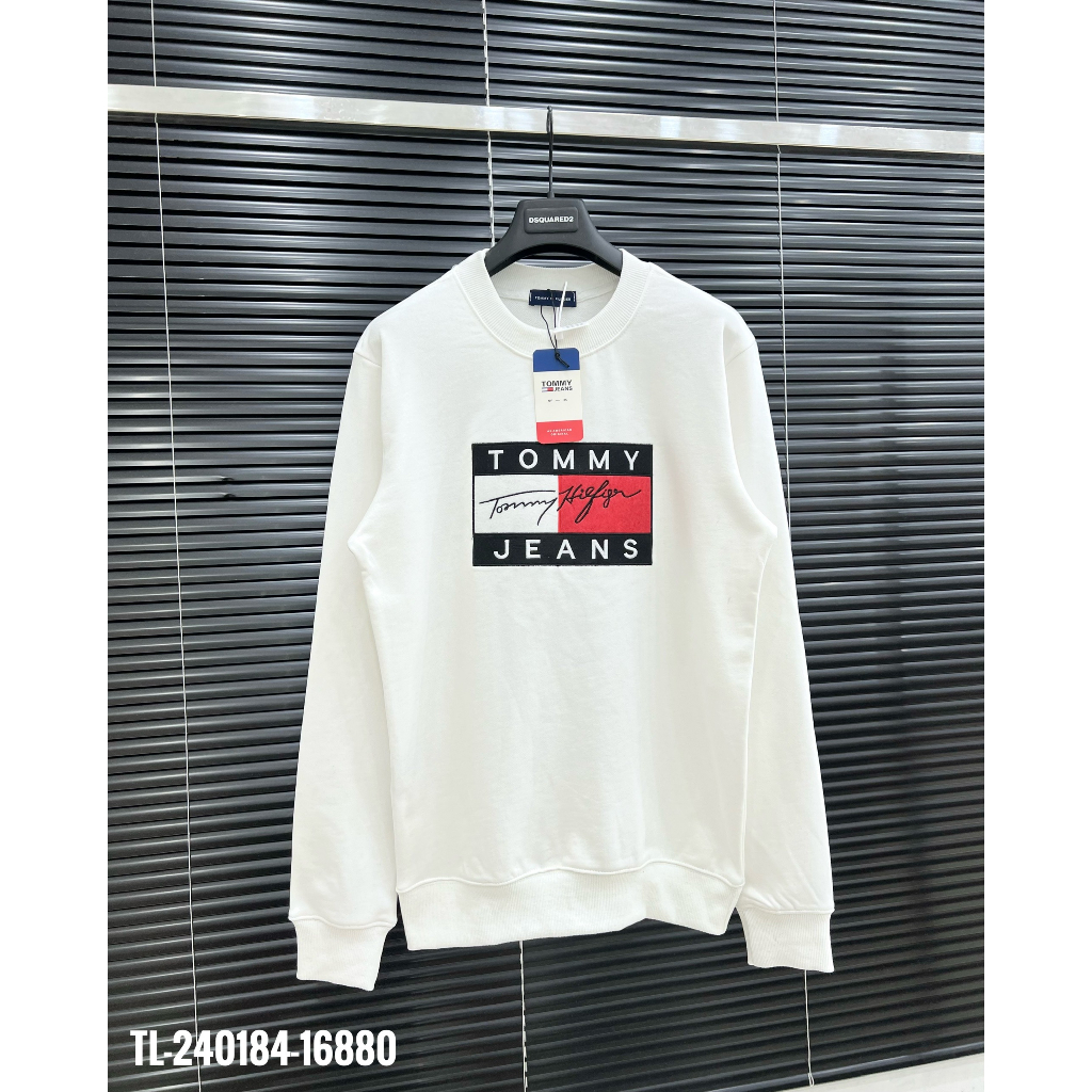 🔥Hot🔥Áo nỉ Tommy thêu bảng thiết kế hot trend Nam Nữ Thu Đông 2023