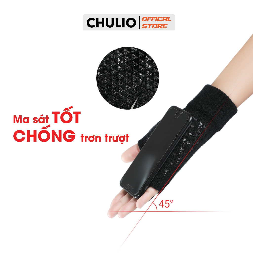 Găng tay len Nam Nữ Chulio, có cảm ứng, giữ ấm tốt, co dãn thoải mái