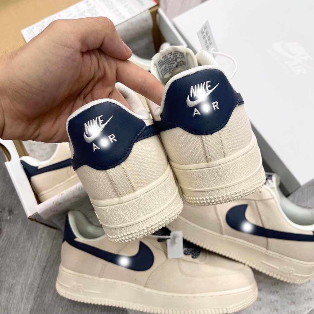 giày sneaker canvas navy cổ thấp, Giày Thể Thao Nike_AF1 Vải Canvas navy Nam Nữ Hot Trend 2022 - Full Bill Box | BigBuy360 - bigbuy360.vn