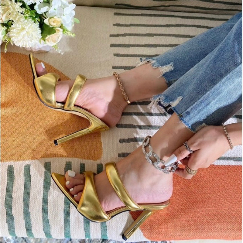 ORDER 🛵 Guốc Uk quai ngang da trơn mũi nhọn 11cm 35-42