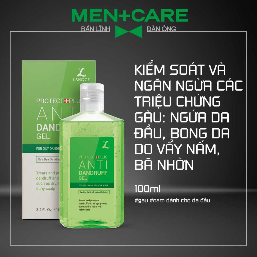 GEL GỘI SẠCH VẨY NẤM, GÀU HẾT NGỨA DA ĐẦU 100ml LANGCE CHO NAM (KHÔNG HỘP)