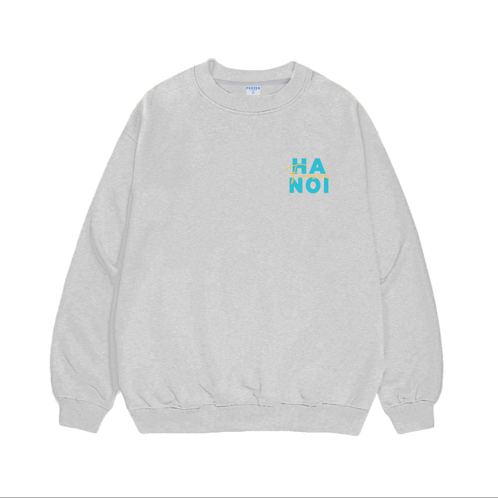 Áo Sweater Frozen Hà Nội Nỉ Chân Cua lót lông Cotton 100% Unisex Local Brand