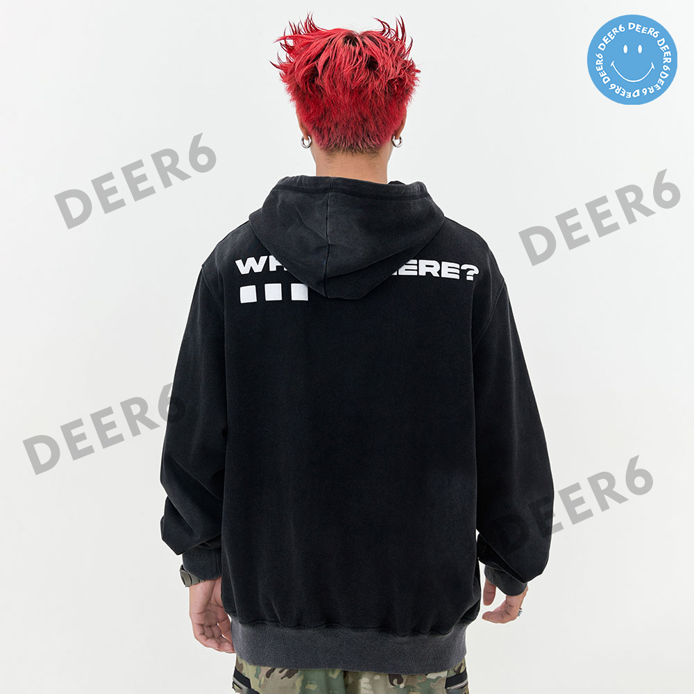 Áo hoodie Made Extreme W202324 nam nữ màu đen, hồng