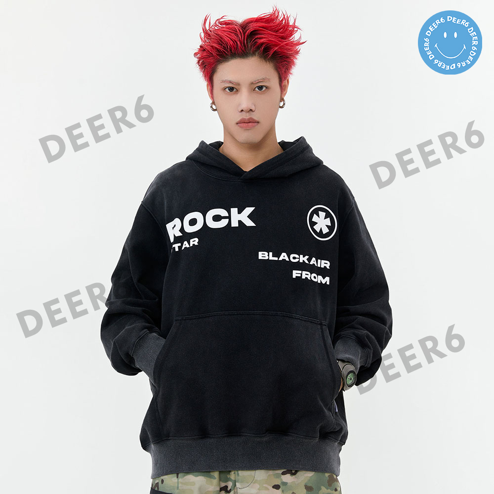 Áo hoodie Made Extreme W202324 nam nữ màu đen, hồng